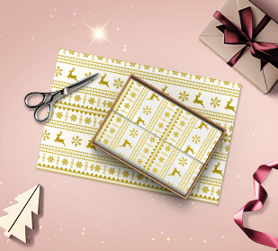 Infuse the spirit of the season into every gift with our custom printed tissue paper, making your holidays uniquely wrapped and unforgettable